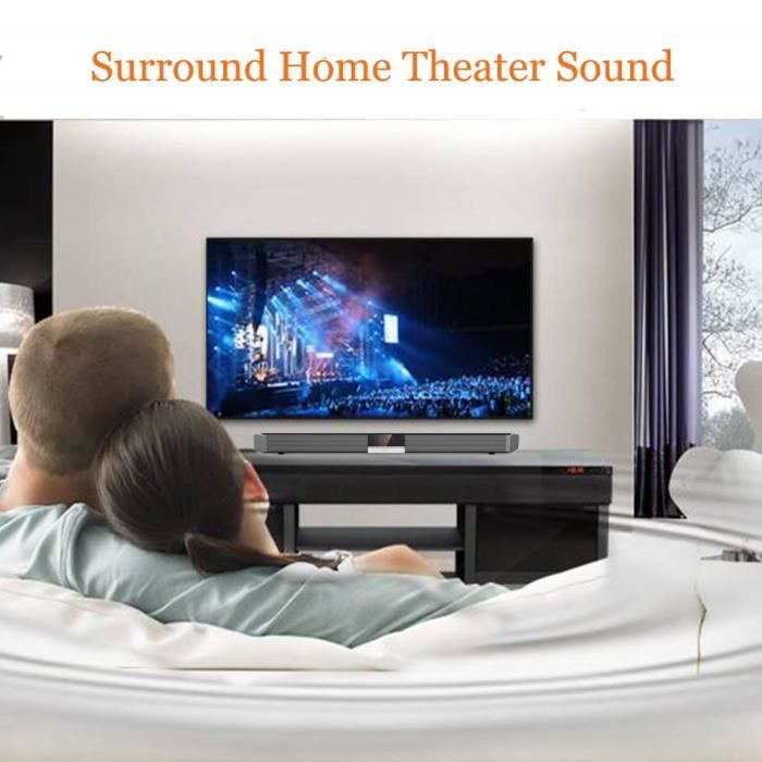Barre De Son Cuifati Bluetooth 4.0 – 20 W, Batterie Rechargeable, Pour TV, Salon Ou Musique Nomade