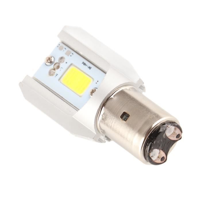 Ruiandsion BA20S Ampoule LED Moto 6-24V 5730 12SMD Ultra Lumineuse Blanc - Phare & Signalisation