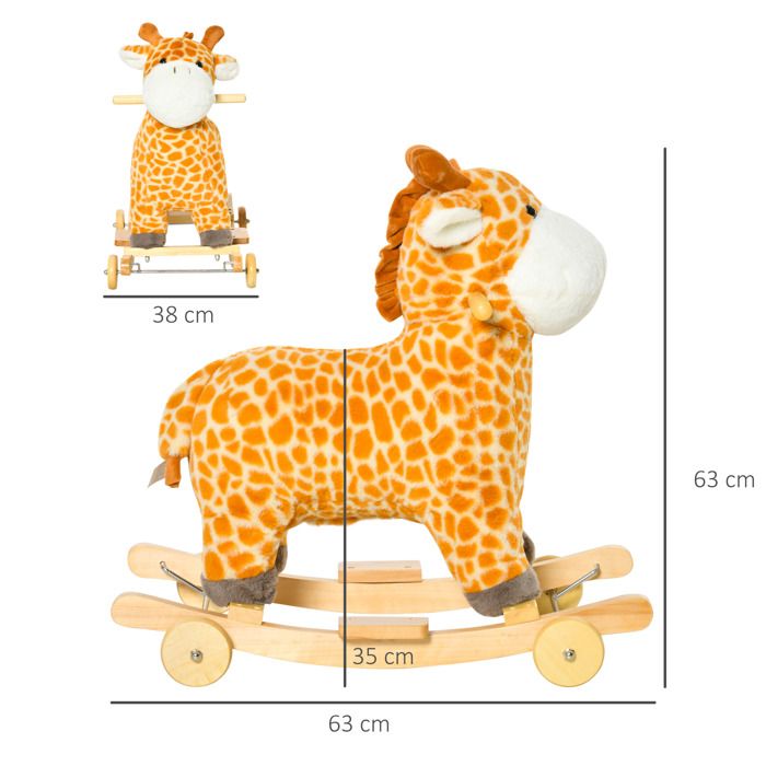 Bascule girafe rose deals