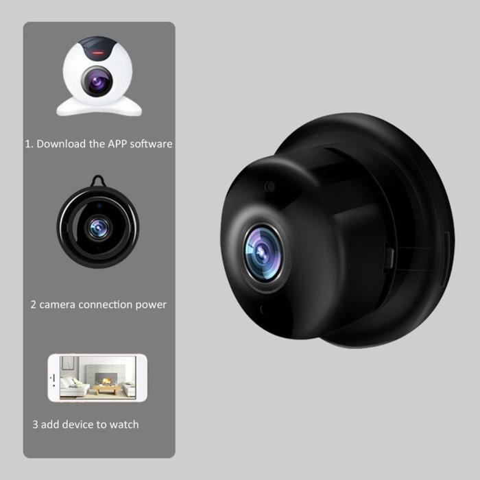 Mini caméra sans fil wifi LESHP 1080P Capteur de mouvement