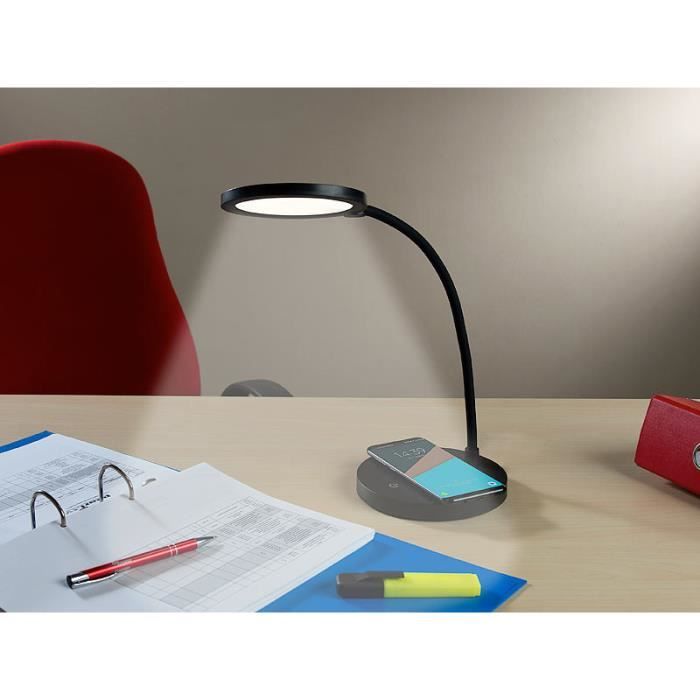 Lampe de bureau à LED COB rechargeable avec col de cygne