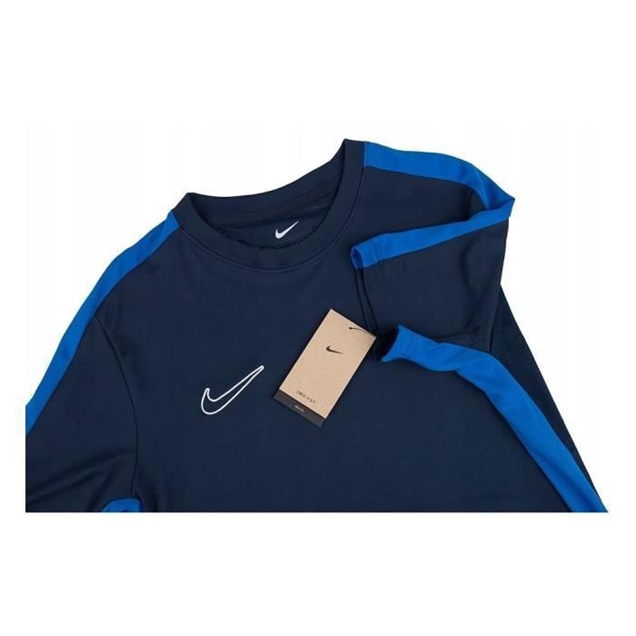 T shirt NIKE DF Academy 23 Bleu marine Homme Adulte 100 coton Manches courtes Col arrondi Bleu Cdiscount Pret a Porter