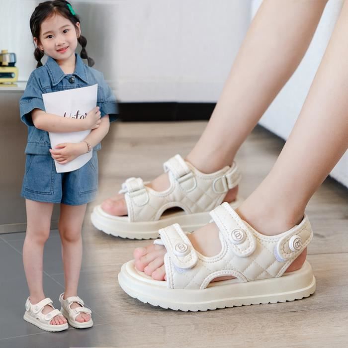 Sandales d ete pour enfants CHANGM Nouveaunes Bebes Garcons et Filles Antiderapantes Black