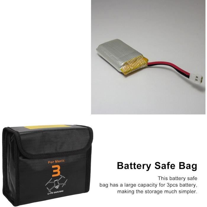 Sacs De Sécurité Ignifugés Pour Batteries Lipo – Double Fermeture, Anti-explosion, Idéal Pour Stockage Et Transport - 1