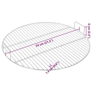 Grille De Barbecue Hero 54,5 Cm Chromée Premium - Acier 6/4 Mm Facile à Nettoyer