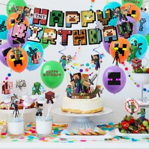 Lot De 2 Décoration Fête Rio - Ballons, Bannière, Accessoires Anniversaire - Multicolore
