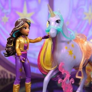 Peluche Cheval Licorne Vintage – Art Déco Design – Collection N5742 – Sans Marque