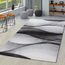 Moderne Tapis Salon Abstrait Vagues Design Contours Découpés