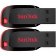 2 x SanDisk Cruzer Blade clé USB 16 Go (paquet de deux)-0
