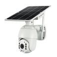 caméra surveillance wifi solaire panneau solaire sans fil dispositif d'enregistrement extérieure à distance appli téléphone portable-0