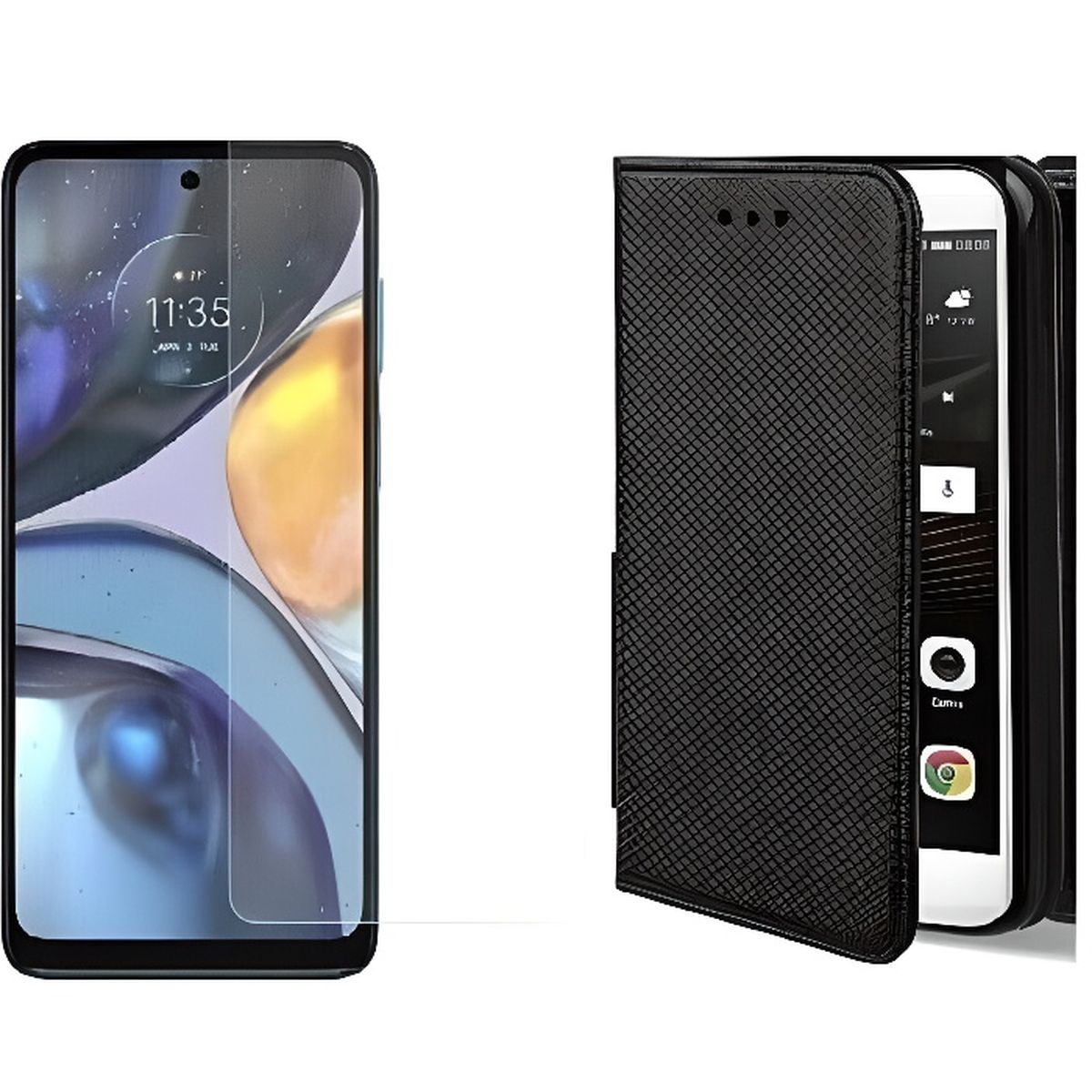 Funrae Verre Trempé pour Motorola Moto Edge 50 Neo avec Caméra Arrière Protecteur [2+2 Pièces], Dureté 9H [Sans Bulles] [Ultra HD] Ultra Résistant Film Vitre Trempé Protection écran [Transparente