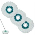 AQSACOKIYA 3 Pièces Têtes de Balai Rechange Leifheit Clean Twist Disc Mop Microfibre Très Absorbante Convient à Tous Les Types de Sols