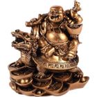 LA CHINEUSE BOUDDHA RIEUR sur DRAGON TORTUE - Chance, Prospérité et Longévité
