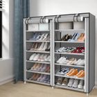 Armoire à chaussures ERROLVES - Gris clair - 7 étagères - Tissu - Contemporain - Design