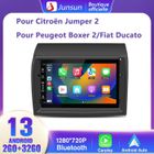 Junsun Autoradio Android 13 pour Fiat Ducato Peugeot Boxer Citroën Jumper 2Go+32Go 7 Pouces Écran avec Carplay Android Auto GPS FM