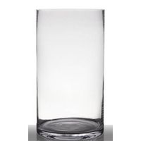 INNA-Glas Vase à Poser au Sol en Verre Sansa, Cylindre - Rond, Transparent, 45cm, Ø 25cm - Vase cylindrique - Vase Transparent