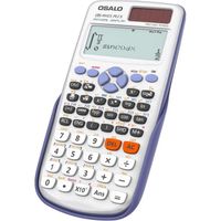 OSALO Calculatrice Scientifique,Calculatrice College Solaire Charge avec 417 Fonction/10+2 Chiffre Affichage pour Ingénieur Etudiant