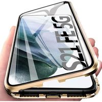 Coque Adsorption Magnétique Samsung Galaxy S21FE 5G Protection Complète À 360 Degrés Couverture Antichoc Des Deux CôtésT9