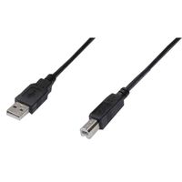 USB 2.0 connection cable. type A B Noir