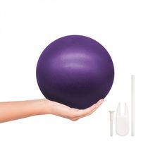 Ballon de fitness pour pilates et gymnastique - Vivezen - diamètre 25 cm - Violet - résistant jusqu'à 150 kg