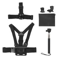 ZJCHAO Kit de caméra d'action Kit d'accessoires de caméra d'action universelle 5 en 1 pour caméras de sport Gopro support de