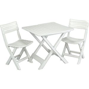 Ensemble table et chaise de jardin Ensemble table et chaises Camping - Pour 2 personn