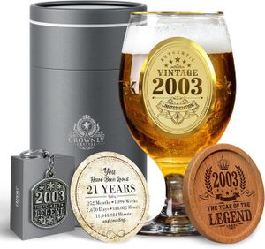 Verre à bière - Cidre Cadeau Homme Original Cadeau 21e Anniversaire Homm