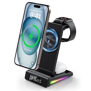 Chargeur sans fil 3 en 1 T'nB - Blanc - Chargeurs USB - Chargeurs - Connectiques Smartphone - Matériel Informatique & bureautique