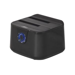 Station D'Accueil Double Disque Dur Puleuroy - USB 2.0 Pour 2.5" Et 3.5" HDD SSD