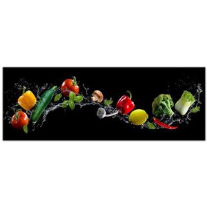Tableau panoramique cuisine Les légumes - Décoration murale Declina