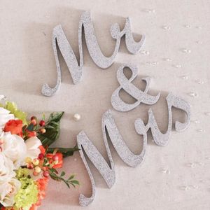Misslight Mr /& Mrs Lettres en bois pour d/écoration de mariage Sign Top Table Present Decor