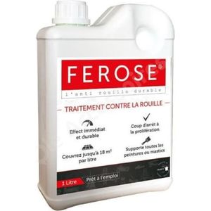 LUBRIFIANT MOTEUR Ferose - Convertisseur de rouille - Traitement contre la rouille - 1 litre