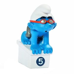 FIGURINE - PERSONNAGE Figurine Schleich® Le Schtroumpf nageur Equipe Olympique Belge 2012 (40266)