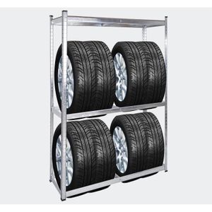 ETABLI - MEUBLE ATELIER Rayonnage pour pneus Rack à pneus 180x120x40cm Eta