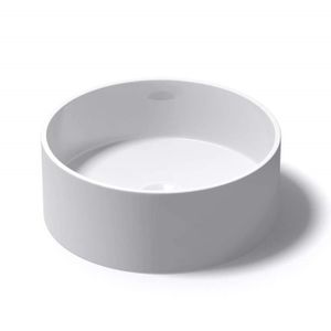 LAVABO - VASQUE Vasque à poser ronde blanc lavabo salle de bain évier lave mains sans trop-plein Col804 - Mai & Mai