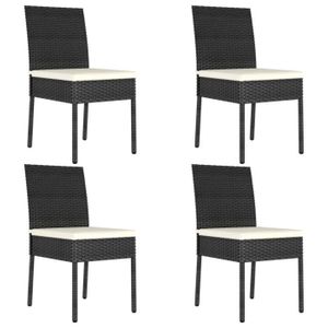 Ensemble table et chaise de jardin DIOCHE Chaises de salle à manger de jardin 4 pcs R