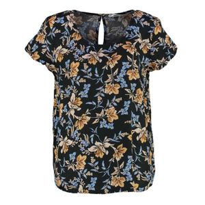 Blouse Noir à fleurs Femme Only Alma