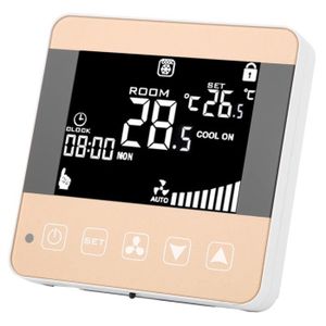 THERMOSTAT D'AMBIANCE Thermostat de ventilo-convecteur MXZZAND - Contrôle de température LCD - Blanc - Objet connecté