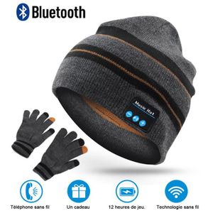 seenlast Bonnet Bluetooth, Ecouteur Bluetooth 5.0 Bonnet Haut Parleurs sans  Fil avec Stéréo HD Microphone, Homme Femme Beanie Musique Convient à Sports  Ski Pati…