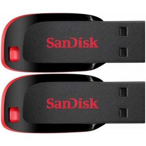 CLÉ USB 2 x SanDisk Cruzer Blade clé USB 16 Go (paquet de 