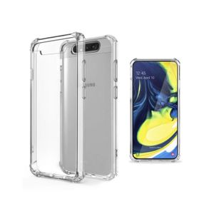 COQUE - BUMPER Coque Samsung Galaxy A80 Etui de Protection Anti Choc TPU Silicone Transparent, Housse Coins Renforcés Bumper Crystal Clear