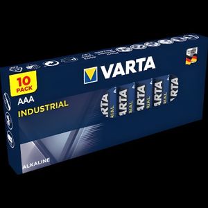 PILES Boîte de 10 piles alcalines INDUSTRIAL Pro 1,5V LR03 - VARTA - 4003211111