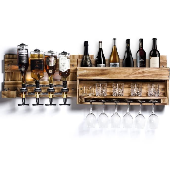 Meuble bar range bouteilles - Cdiscount
