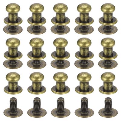 Punk Cone Spikes Studs 5 pcs Punk cône pointes goujons or Rose métal