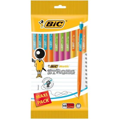 Crayon portemines Matic original avec mines pointe HB 07mm x10 BIC