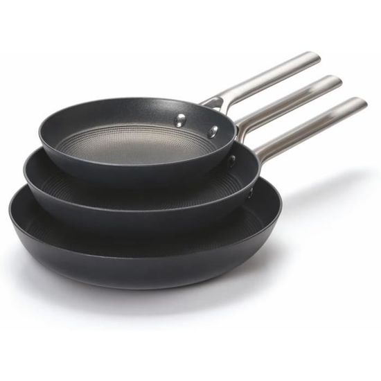 Lot De 3 Poêles Laguiole - 20, 24, 28cm, Tout Feux Dont Induction, Neuves