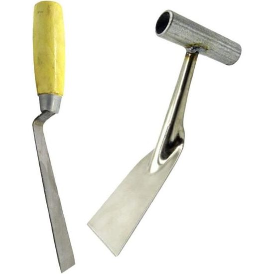 Fourchette à Dents Et Râteau De Jardin En Inox - Outil Ergonomique à Main Pour Potager, Fleurs, Bonsaïs - Manche Confortable, 28 Cm