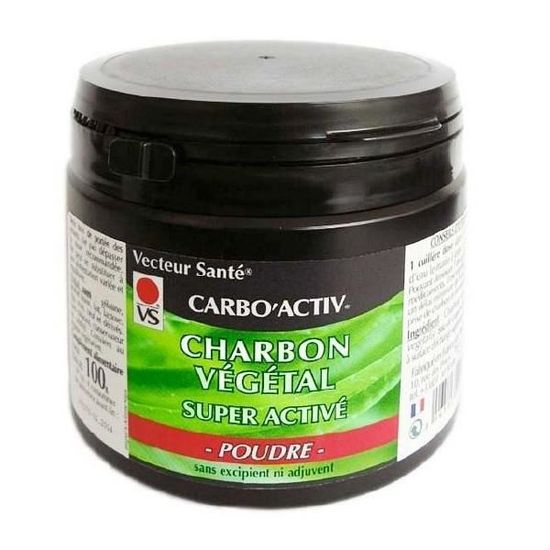 Charbon végétal activé bio en poudre 100g