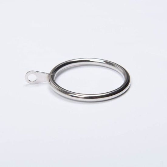 Lot de 20 anneaux de rideaux Fippy avec pinces, anneaux métalliques de