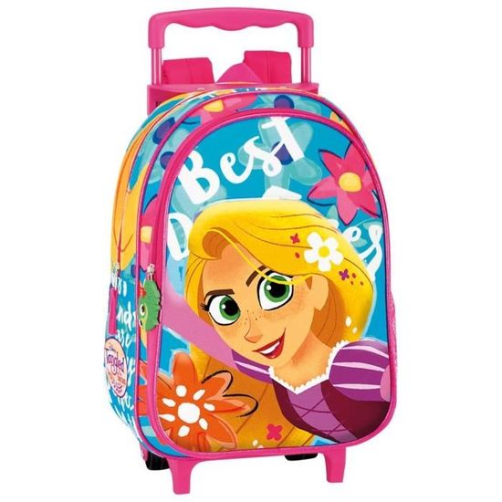 Sac a dos a roulettes maternelle Princesse Raiponce 37 CM trolley Cartable Cdiscount